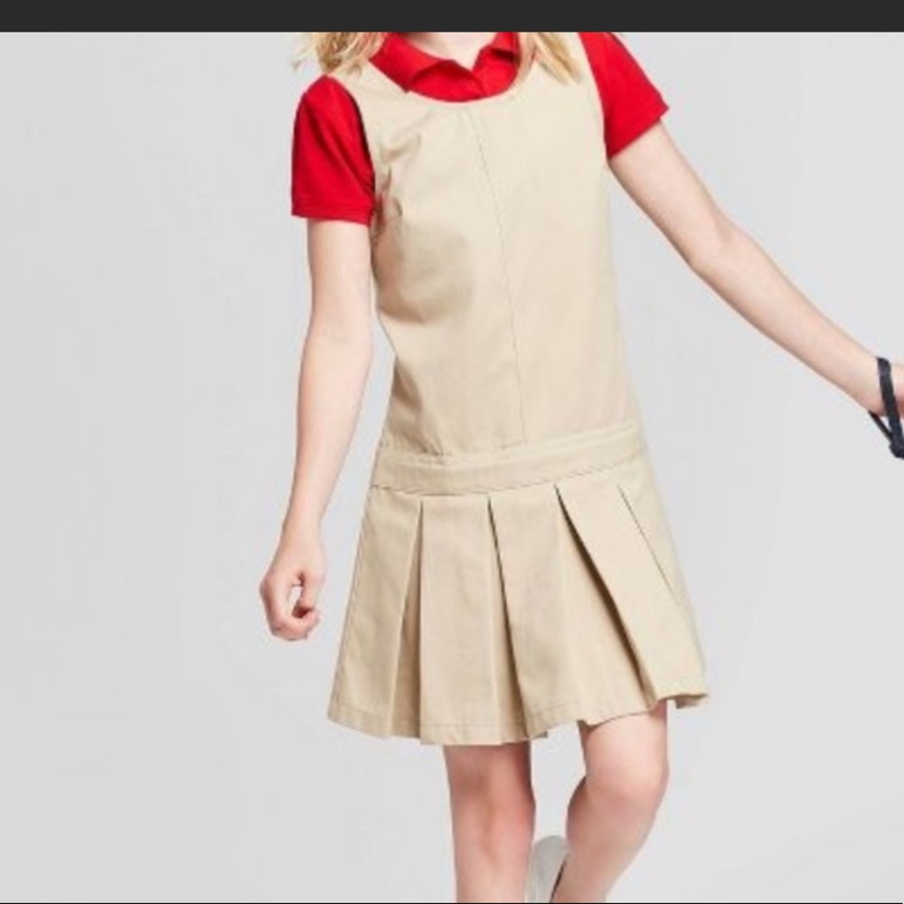 Cat & Jack Uniform khaki dress